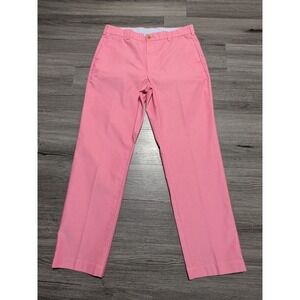 Brooks Brothers Men's Pink Supima Cotton Stretch Clark Fit Pant Size 34x30